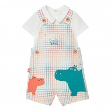 BOBOLI βρεφική σαλοπέτα αγόρι 253077-9831 λευκή